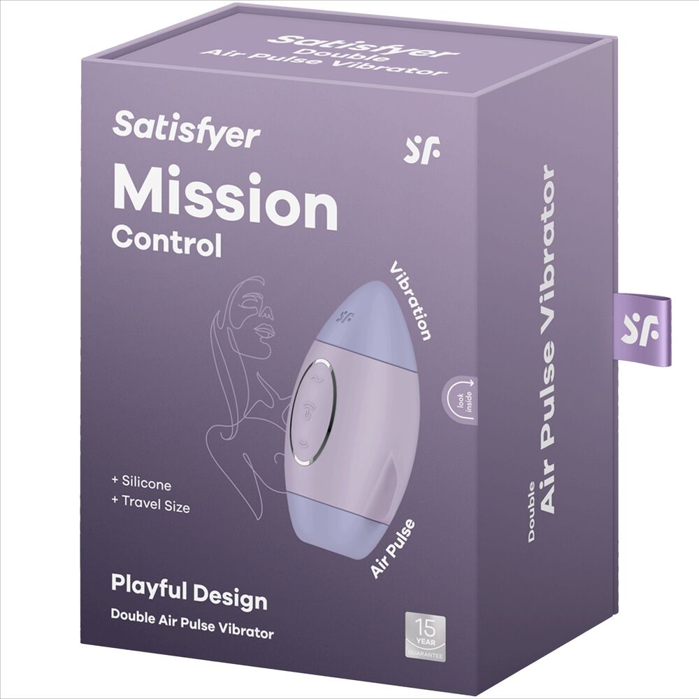SATISFYER - MISSION CONTROL ΛΙΛΑ ΜΙΚΡΟΣ ΔΟΝΗΤΗΣ ΔΙΠΛΟΥ ΠΑΛΜΟΥ
