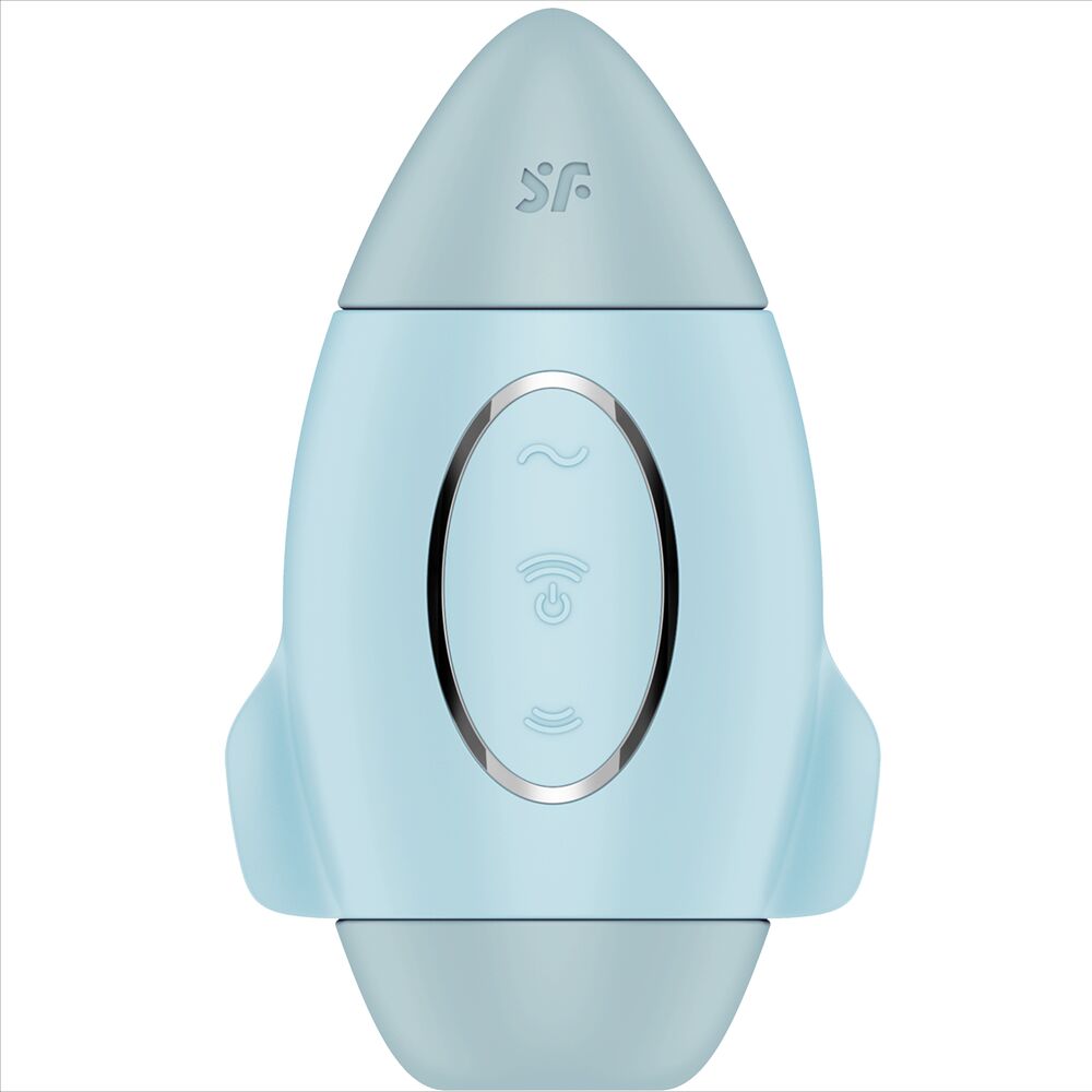 SATISFYER - MISSION CONTROL ΜΠΛΕ ΜΙΚΡΟΣ ΔΟΝΗΤΗΣ ΔΙΠΛΟΥ ΠΑΛΜΟΥ
