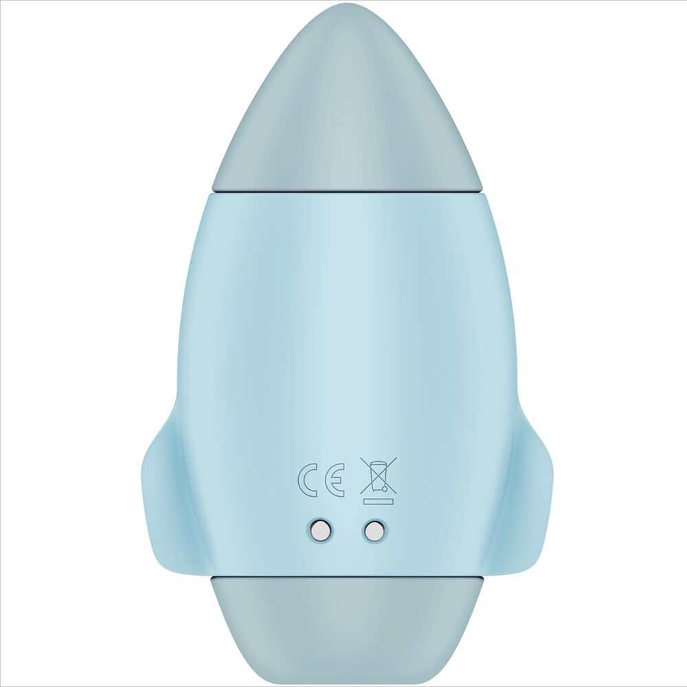 SATISFYER - MISSION CONTROL ΜΠΛΕ ΜΙΚΡΟΣ ΔΟΝΗΤΗΣ ΔΙΠΛΟΥ ΠΑΛΜΟΥ