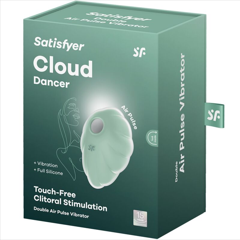 SATISFYER - ΔΟΝΗΤΗΣ CLOUD DANCER ΠΡΑΣΙΝΟΣ ΠΑΛΜΙΚΟΣ ΑΕΡΑ