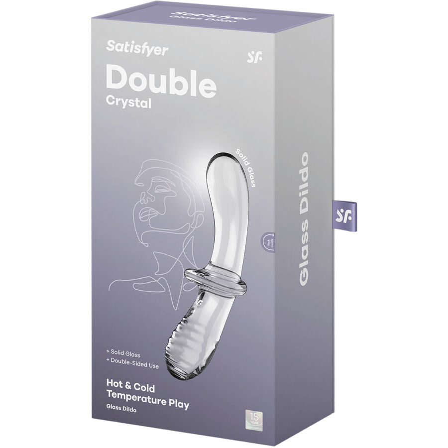 SATISFYER - ΔΙΠΛΟ ΚΡΥΣΤΑΛΛΙΚΟ ΔΟΝΗΤΗΡΑΣ ΔΙΑΦΑΝΟΣ