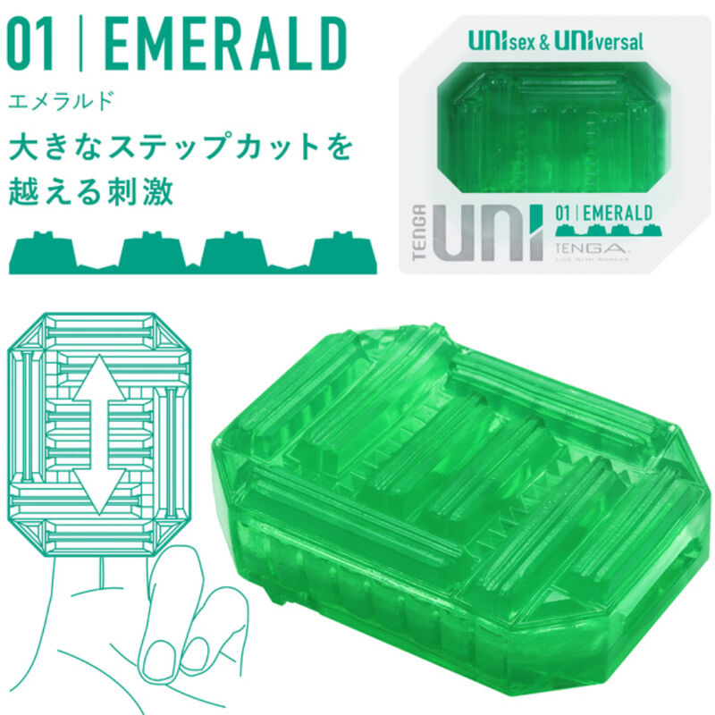 TENGA - UNI SMERALD MASTURBATOR THIBLE