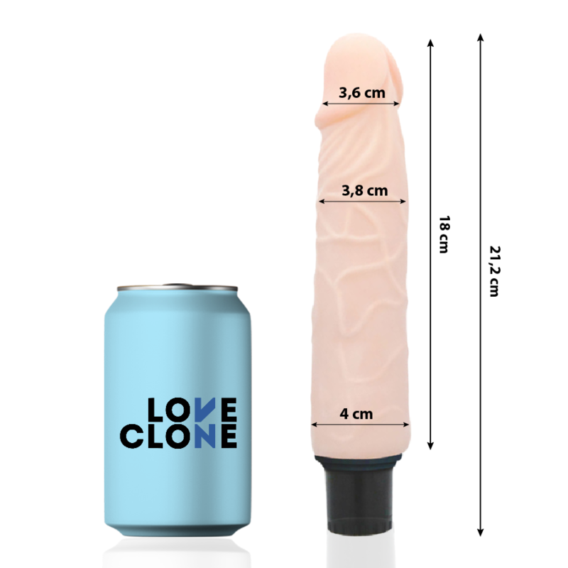 LOVECLONE - ΔΟΝΗΤΗΣ ΑΥΤΟΛΙΠΑΝΤΙΚΟΣ FINN 21,2 CM -O- 3,8 CM