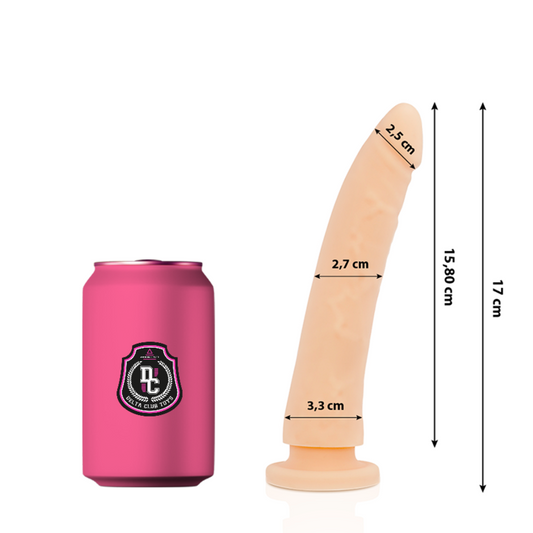 DELTA CLUB - TOYS DILDO ΦΥΣΙΚΟ ΙΑΤΡΙΚΟ ΣΙΛΙΚΟΝΗΣ 17 CM -O- 3 CM