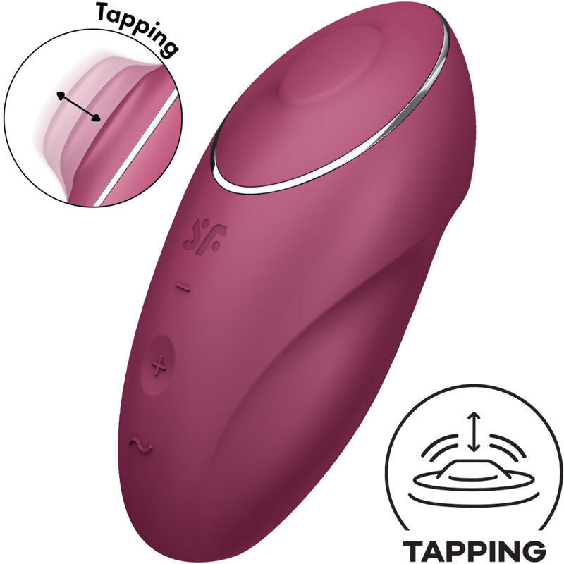 SATISFYER - ΔΟΝΗΤΗΣ TAP & CLIMAX 1 ΚΟΚΚΙΝΟΣ