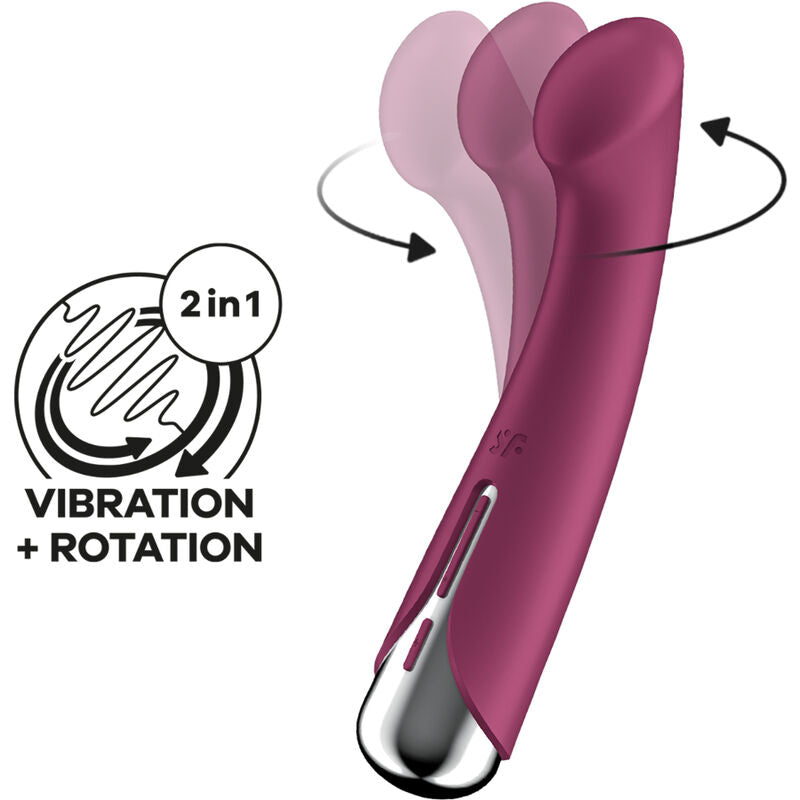 SATISFYER - ΔΟΝΗΤΗΣ SPINNING G-SPORT 1 ΠΕΡΙΣΤΡΟΦΙΚΟΣ ΚΟΚΚΙΝΟΣ
