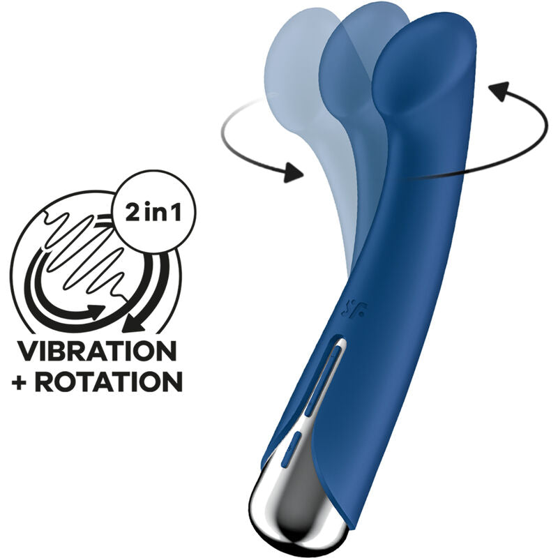 SATISFYER - ΔΟΝΗΤΗΣ SPINNING G-SPORT 1 ΠΕΡΙΣΤΡΟΦΙΚΟΣ ΜΠΛΕ