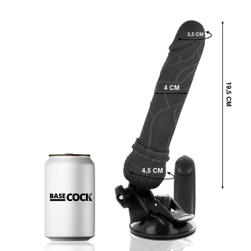 BASECOCK - ΡΕΑΛΙΣΤΙΚΟΣ ΔΟΝΗΤΗΣ ΤΗΛΕΧΕΙΡΙΣΤΗΡΙΟ ΜΑΥΡΟ 19,5 CM -O- 4 CM