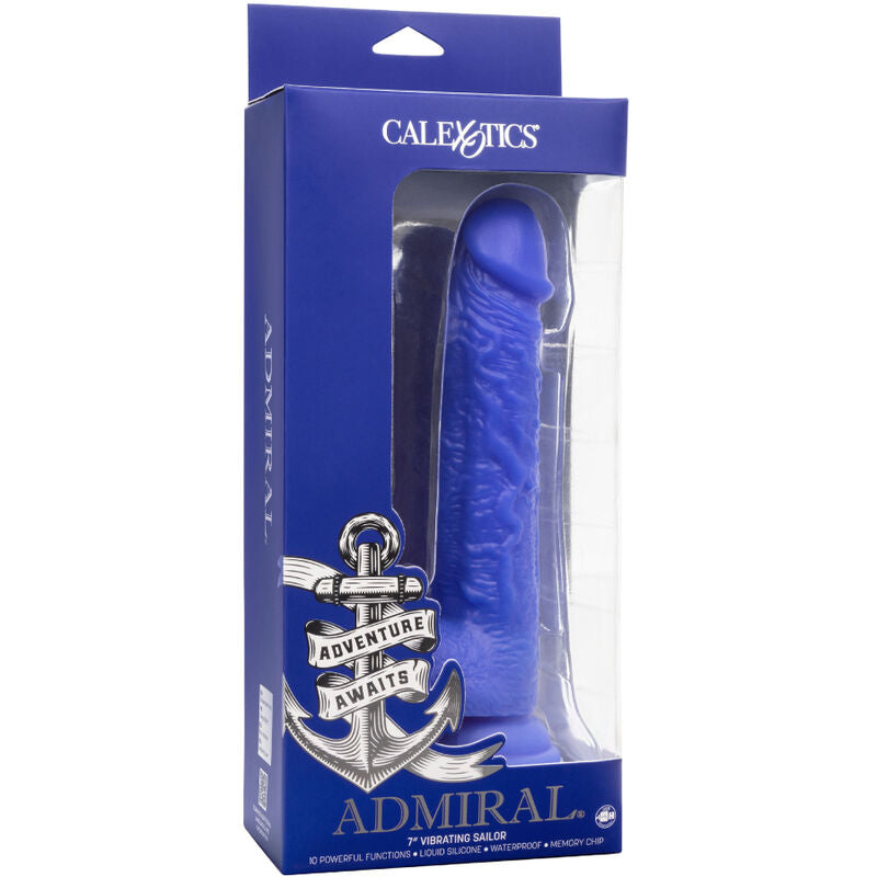CALEXOTICS - ΔΟΝΗΤΗΣ ΜΕ ΟΜΙΛΟ ADMIRAL SAILOR REALISTIC ΜΠΛΕ
