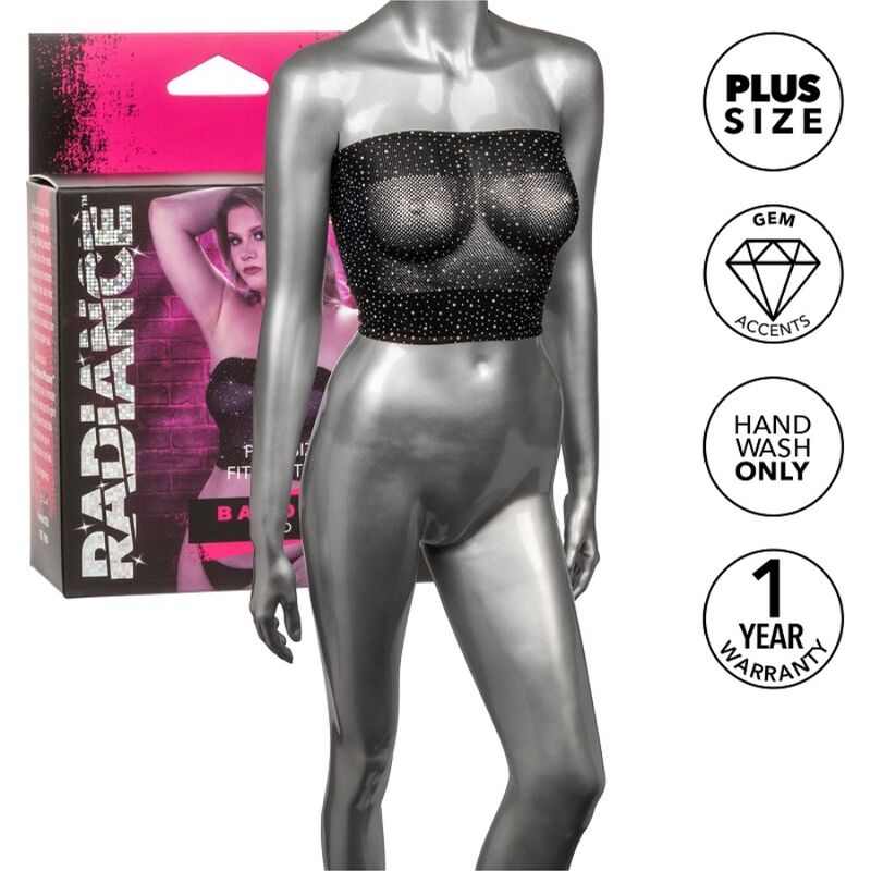 CALEXOTICS - RADIANCE BANDEAU ΤΟΠ RHINE PLUS SIZE