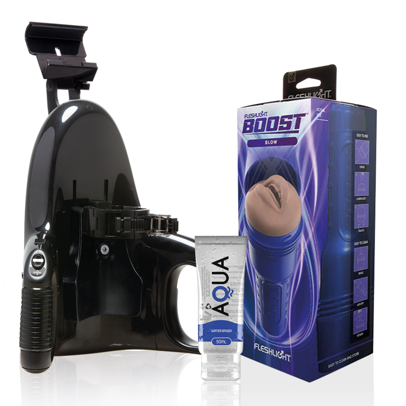 FLESHLIGHT - BLOW LM FLESH RP + UNIVERSAL LAUNCH + ΛΙΠΑΝΤΙΚΟ ΥΔΑΤΙΝΗΣ ΠΟΙΟΤΗΤΑΣ 50 ML