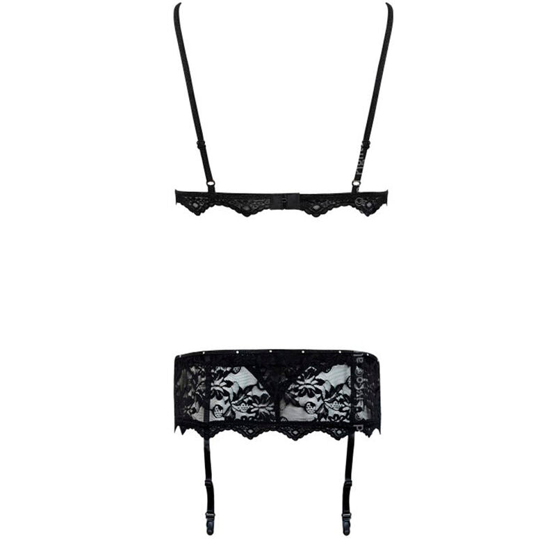 LIVCO CORSETTI FASHION - BELITA LC 90231 ΣΟΥΤΙΕΝ + ΕΣΩΡΟΥΧΟ + ΖΑΡΤΖΟΝΤΙΑ ΜΑΥΡΟ L/XL