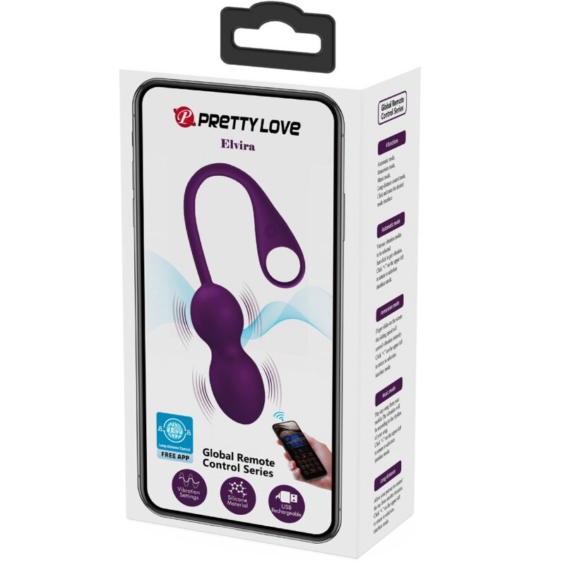 PRETTY LOVE - ΤΗΛΕΧΕΙΡΙΣΤΗΡΙΟ ΕΦΑΡΜΟΓΗΣ ELVIRA KEGEL BALLS ΜΩΒ