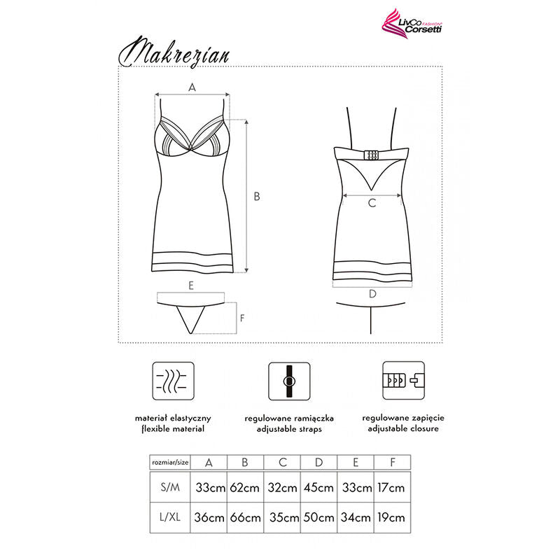LIVCO CORSETTI FASHION - MAKREZIAN LC 90545 ΠΟΥΚΑΜΙΣΟ + ΕΣΩΡΟΥΧΟ ΜΑΥΡΟ