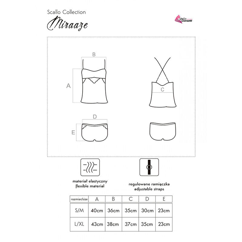 LIVCO CORSETTI FASHION - MIRAAZE LC 90567 ΠΟΥΚΑΜΙΣΟ + ΣΟΡΤΣ ΜΑΥΡΟ