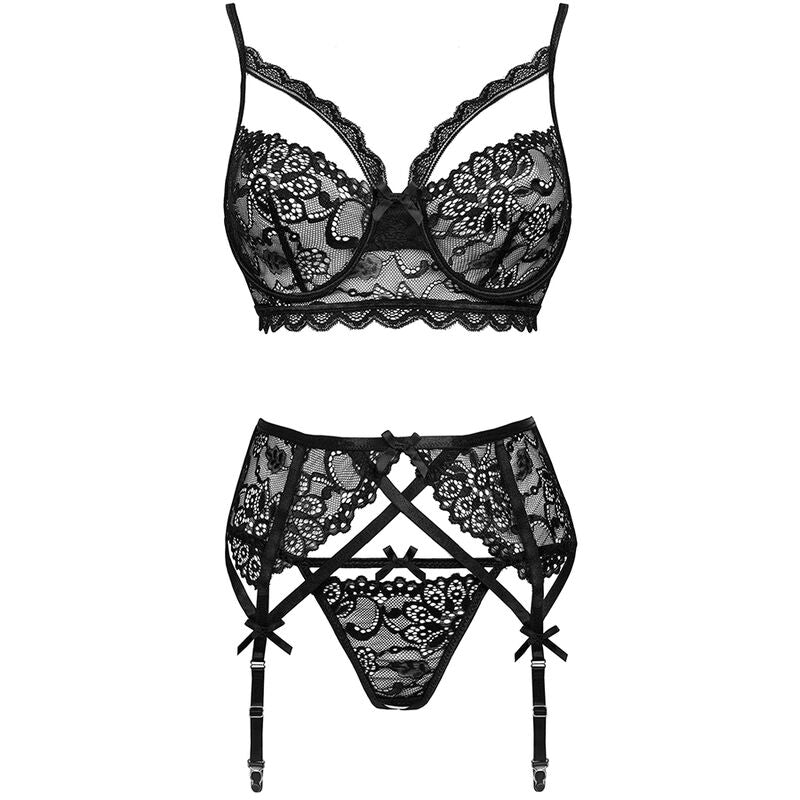 LIVCO CORSETTI FASHION - MORIDAM LC 90552 ΣΟΥΤΙΕΝ + ΖΩΝΗ ΓΑΡΤΕΡ + ΠΑΝΤΙ NEGRO L/XL
