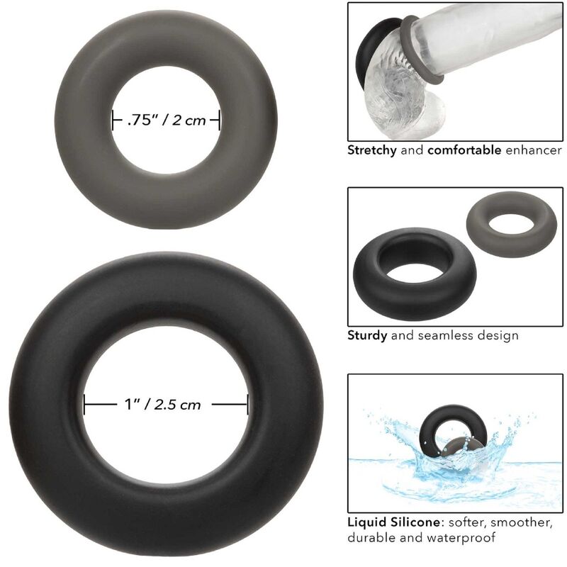 CALEXOTICS - ΣΕΤ 2 ΔΑΧΤΥΛΙΔΙΩΝ ALPHA PROLONG ΓΚΡΙ