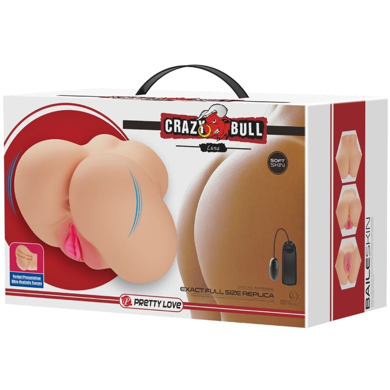 CRAZY BULL - ΡΕΑΛΙΣΤΙΚΟΣ ΔΟΝΗΤΗΣ ΜΕ ΑΙΘΟΥΣΑ ΣΕΛΗΝΗΣ ΓΙΑ ΚΟΛΠΟ ΚΑΙ ΠΡΩΚΤΟ