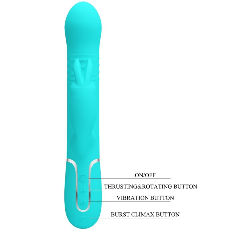 ΔΟΝΗΤΗΣ PRETTY LOVE - COALE RABBIT PEARLS AQUA GREEN