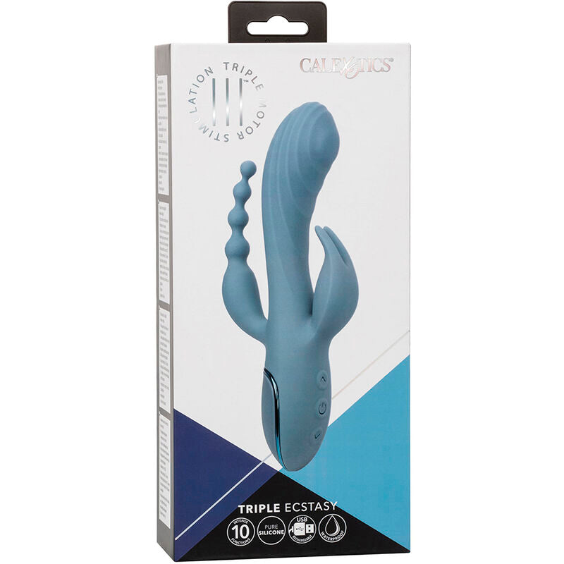 CALEXOTICS - ΔΟΝΗΤΗΣ TRIPLE ECSTASY ΓΚΡΙ