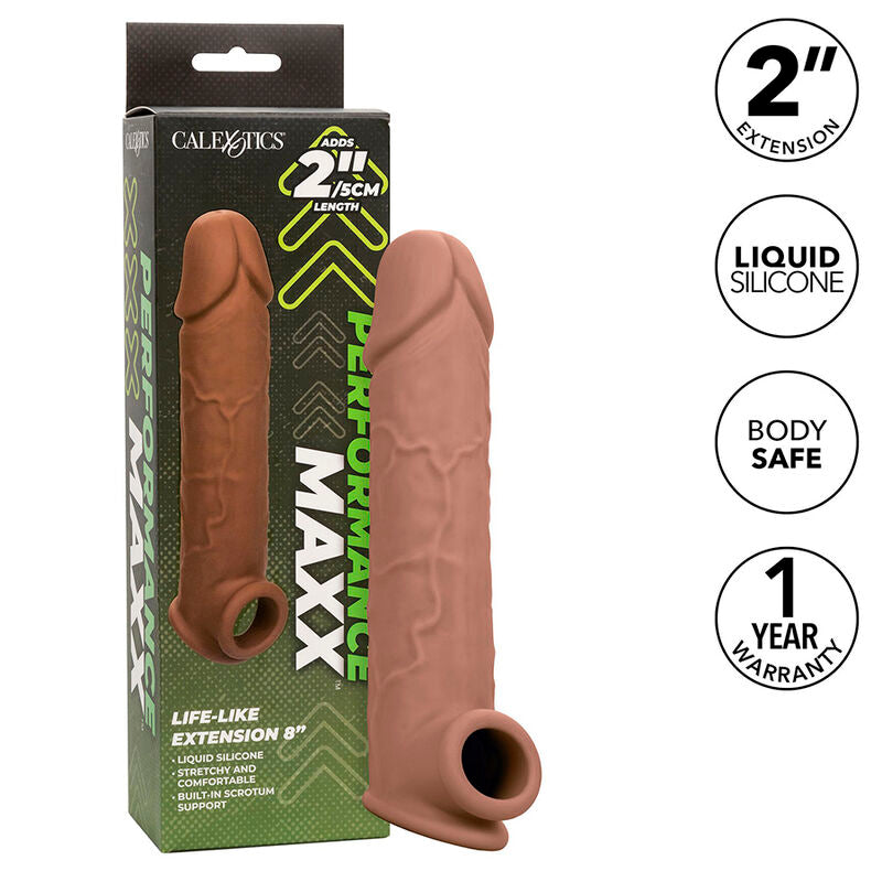 CALEXOTICS - PERFORMANCE MAXX LIFE-LIKE EXTENSION 8 ΚΑΣΤΑΝΟ ΔΕΡΜΑ