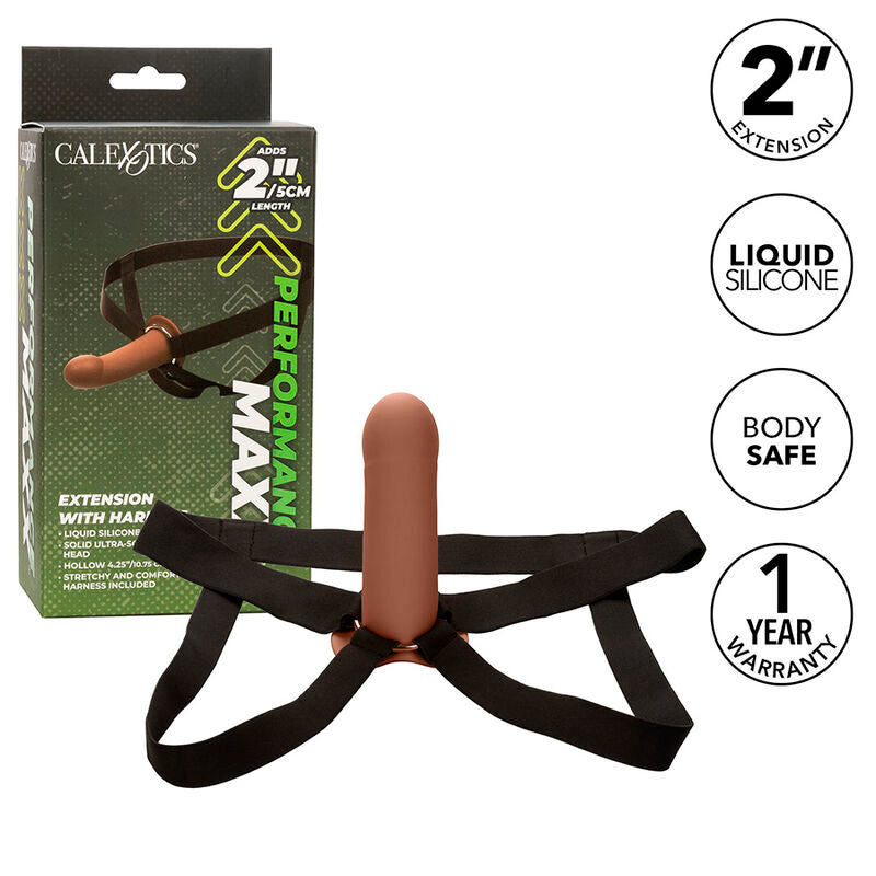 CALEXOTICS - PERFORMANCE MAXX EXTENSION ΜΕ ΕΞΑΡΤΗΜΑ ΓΙΑ ΚΑΦΕ ΔΕΡΜΑ