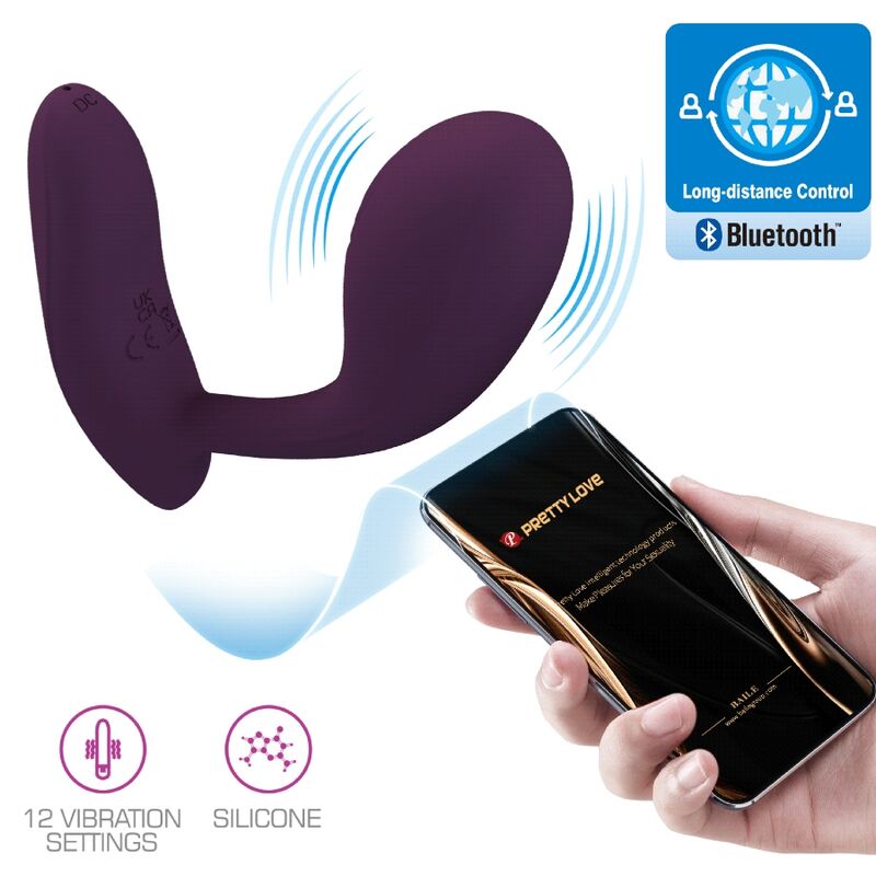 PRETTY LOVE - BAIRD G-SPOT 12 Δονήσεων ΕΠΑΝΑΦΟΡΤΙΖΟΜΕΝΗ ΕΦΑΡΜΟΓΗ LILA