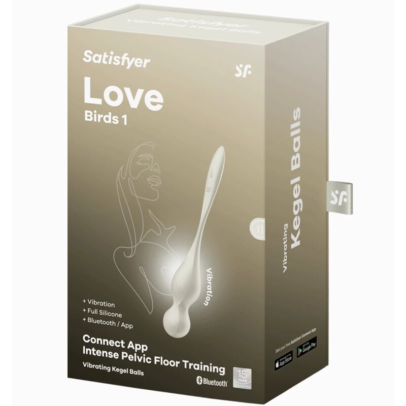 SATISFYER - LOVE BIRDS ΔΟΝΟΥΜΕΝΕΣ ΜΠΑΛΕΣ ΚΕΓΚΕΛ ΛΕΥΚΕΣ