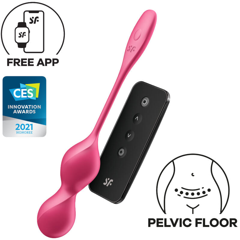 SATISFYER - LOVE BIRDS 2 ΔΟΝΟΥΜΕΝΕΣ ΜΠΑΛΕΣ ΚΕΓΚΕΛ + ΔΩΡΕΑΝ ΕΦΑΡΜΟΓΗ