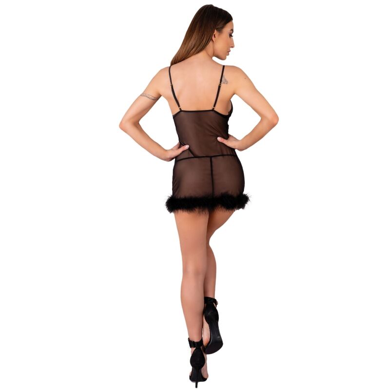 LIVCO CORSETTI FASHION - ΣΕΤ ZERUNAM BABYDOLL + ΜΑΥΡΟ ΤΟΝΓΚ