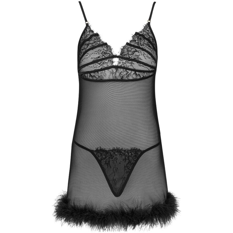 LIVCO CORSETTI FASHION - ΣΕΤ ZERUNAM BABYDOLL + ΜΑΥΡΟ ΤΟΝΓΚ