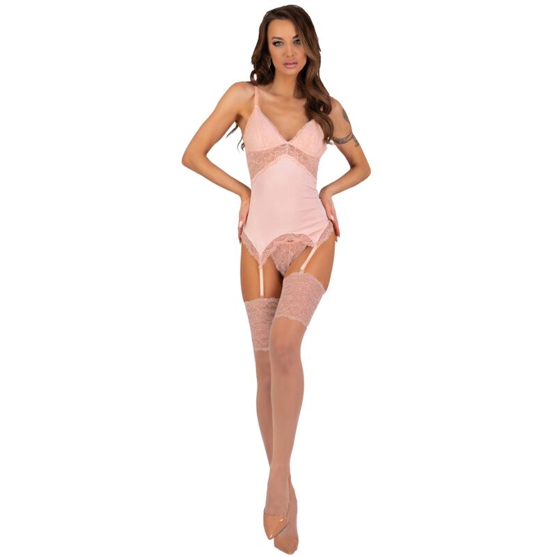 LIVCO CORSETTI FASHION - ΣΕΤ PERSINNE PEACH ΚΟΡΣΕΣ + ΕΣΩΡΟΥΧΑ + ΚΑΛΣΟΝ