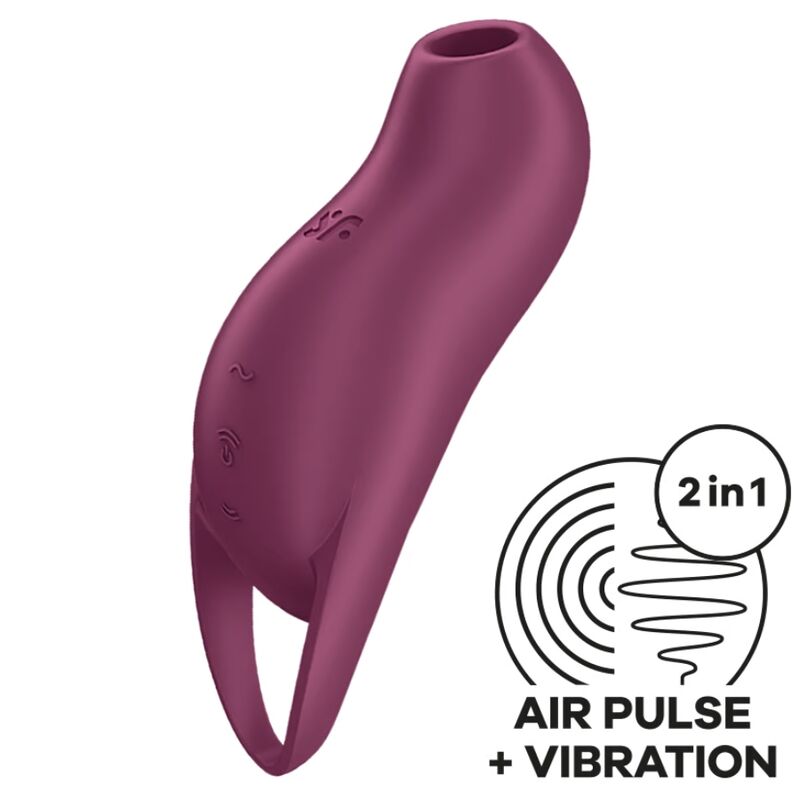 SATISFYER - POCKET PRO 1 ΔΙΕΓΕΡΤΗΣ ΚΛΕΙΤΟΡΙΔΑΣ GARNET