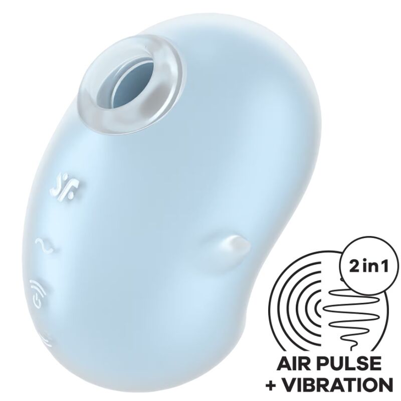 Δονητής SATISFYER - CUTIE GHOST LAY-ON ΓΑΛΑΖΙΟ
