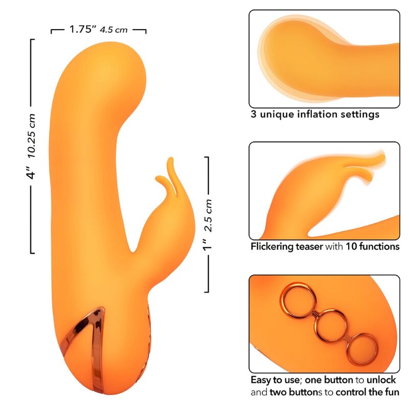 CALEXOTICS - ΔΟΝΗΤΗΣ MONTECITO MUSE RABBIT ORANGE ΑΠΟ ΤΗΝ CALIFORNIA DREAMING