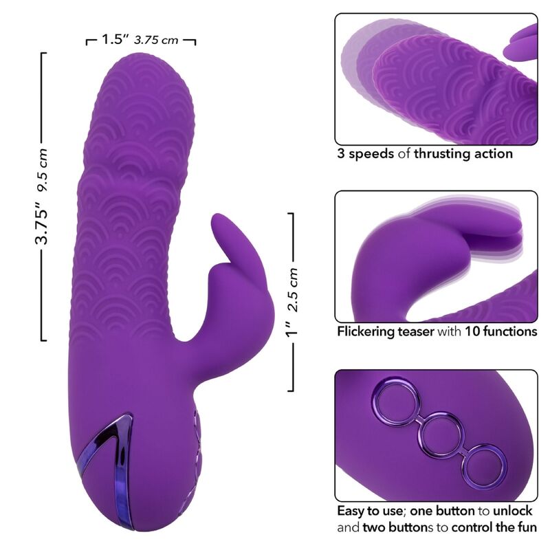 CALEXOTICS - ΔΟΝΗΤΗΣ MANHATTAN BEACH MARVEL RABBIT PURPLE ΑΠΟ ΤΗΝ CALIFORNIA DREAMING