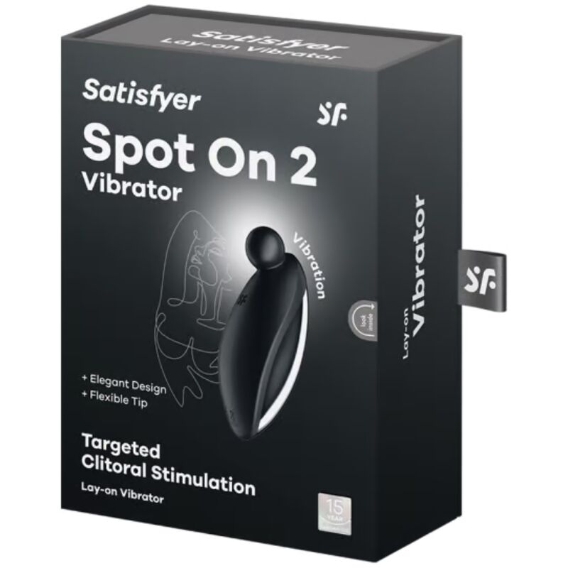 Δονητής SATISFYER - SPOT ON 2 LAY-ON ΜΑΥΡΟΣ