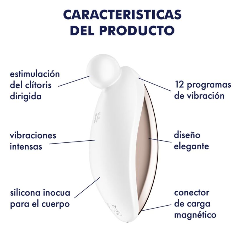 Δονητής SATISFYER - SPOT ON 2 LAY-ON ΛΕΥΚΟΣ