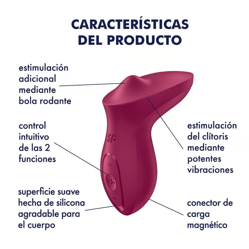 SATISFYER - ΔΟΝΗΤΗΣ ΚΛΕΙΤΟΡΙΔΑΣ EXCITERRR ΜΕ ΜΟΥΡΟ ΠΟΥ ΞΑΠΛΩΝΕΤΑΙ