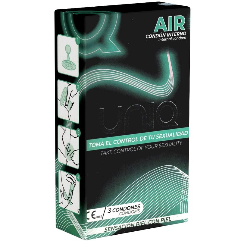 UNIQ - AIR ΓΥΝΑΙΚΕΙΟ ΠΡΟΦΥΛΑΚΤΙΚΟ ΧΩΡΙΣ ΛΑΤΕΞ 3 ΤΕΜΑΧΙΩΝ