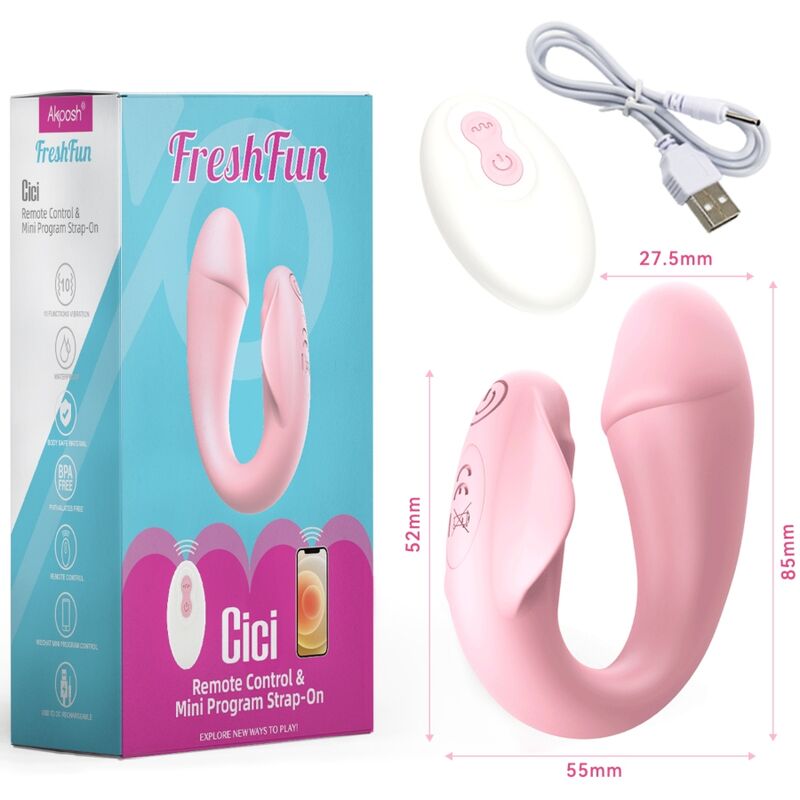 ARMONY - FRESHFUN CICI ΔΟΝΗΤΗΣ ΜΕ ΑΣΤΑΠΗ ΤΗΛΕΧΕΙΡΙΣΤΗΡΙΟ ΚΑΙ ΕΦΑΡΜΟΓΗ 10 ΔΟΝΗΣΕΩΝ ΡΟΖ