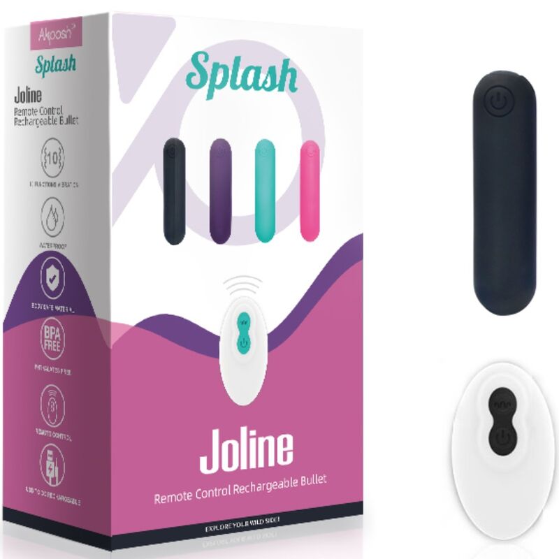 ARMONY - ΔΟΝΗΤΗΣ SPLASH JOLINE ΤΗΛΕΧΕΙΡΙΣΤΗΡΙΟ ΣΙΛΙΚΟΝΗΣ BULLET 10 ΔΟΝΗΣΕΩΝ 65 X 15 CM ΜΑΥΡΟ