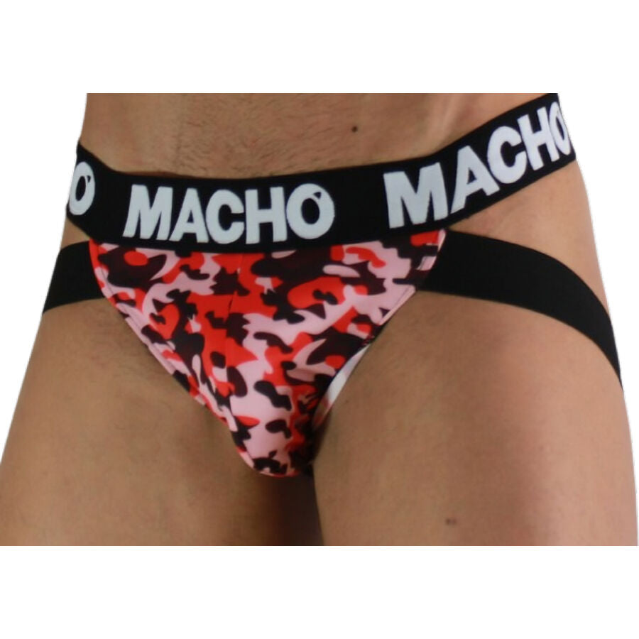 MACHO - MX28MR JOCK ΣΤΡΑΤΙΩΤΙΚΗ ΜΠΛΟΥΖΑ ΚΟΚΚΙΝΗ S