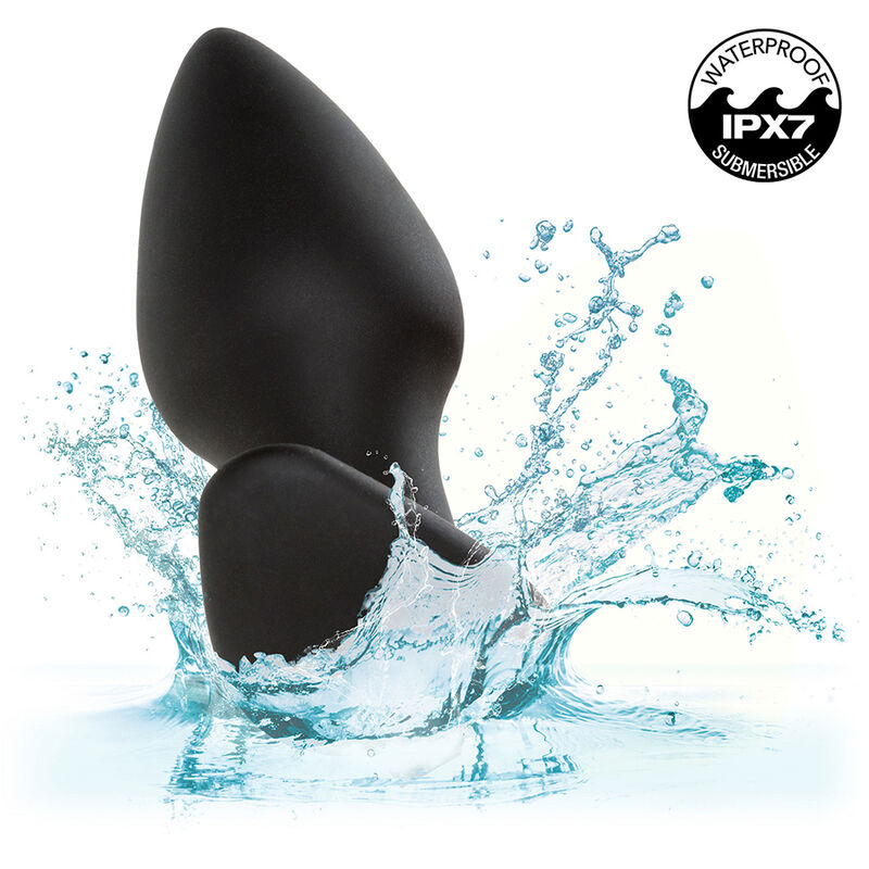 CALEXOTICS - ROCK BOTTOM PERFECT ANAL PLUG 10 VIBRATIONS ΣΙΛΙΚΟΝΗΣ ΜΑΥΡΟ