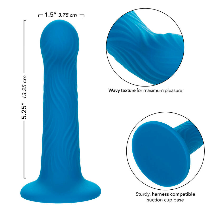 CALEXOTICS - Πρωκτικό Σφήνα Wave Rider Ripple Blue