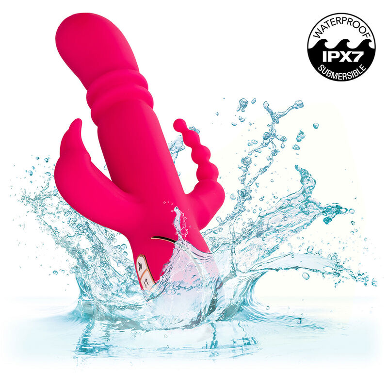 CALEXOTICS - JACK FANTASY ΤΡΙΠΛΗ ΘΕΡΜΑΙΝΟΜΕΝΗ ΔΟΝΗΣΗ RABBIT ΡΟΖ