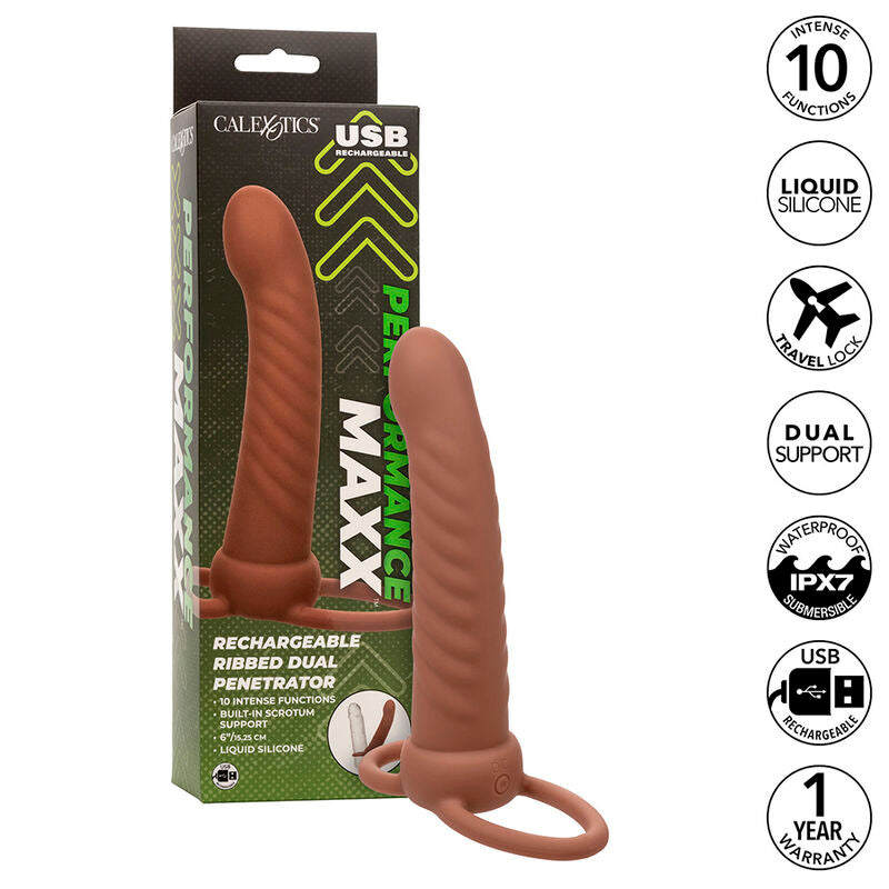 CALEXOTICS - MAXX ΡΙΜΠ ΔΙΠΛΗΣ ΔΙΕΙΣΔΥΣΗΣ 10 ΔΟΝΗΣΕΩΝ ΚΑΦΕ