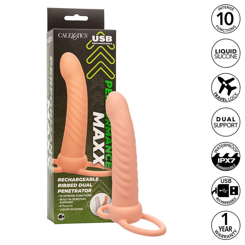 CALEXOTICS - MAXX ΡΙΜΠ ΔΙΠΛΗΣ ΔΙΕΙΣΔΥΣΗΣ 10 ΔΟΝΗΣΕΩΝ ΣΑΡΚΑΣ