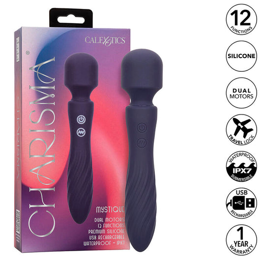 CALEXOTICS - CHARISMA MYSTIQUE ΜΑΣΑΖ ΔΙΠΛΩΝ ΚΙΝΗΤΗΡΩΝ 12 ΛΕΙΤΟΥΡΓΙΩΝ 20,5 CM X 4,5 CM ΜΩΒ