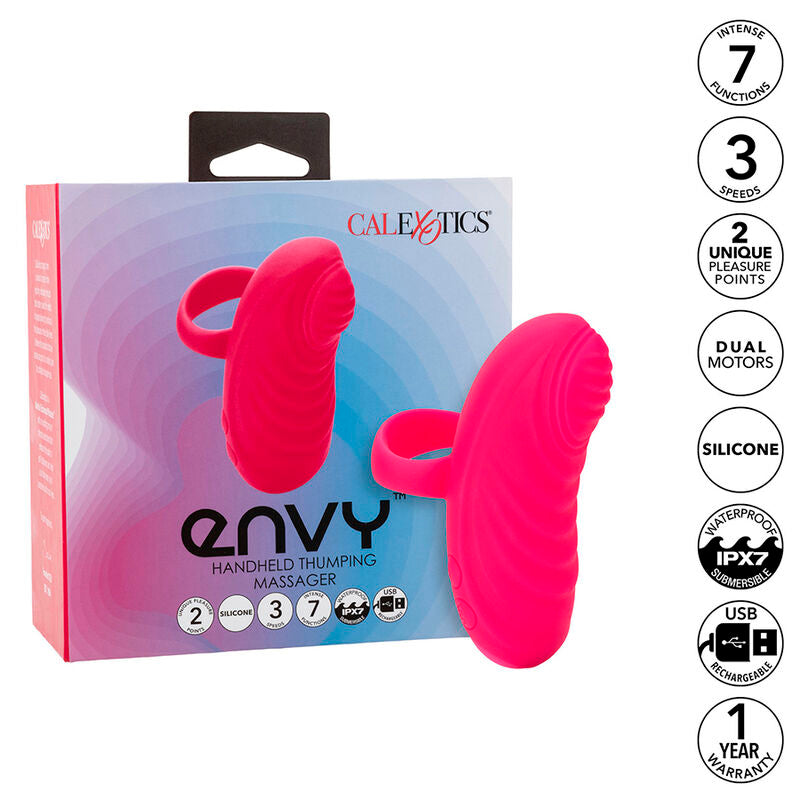 CALEXOTICS - ENVY Χειρός Μασάζ με Μπάλες και Κυλιόμενες 7 Δονήσεις Ροζ